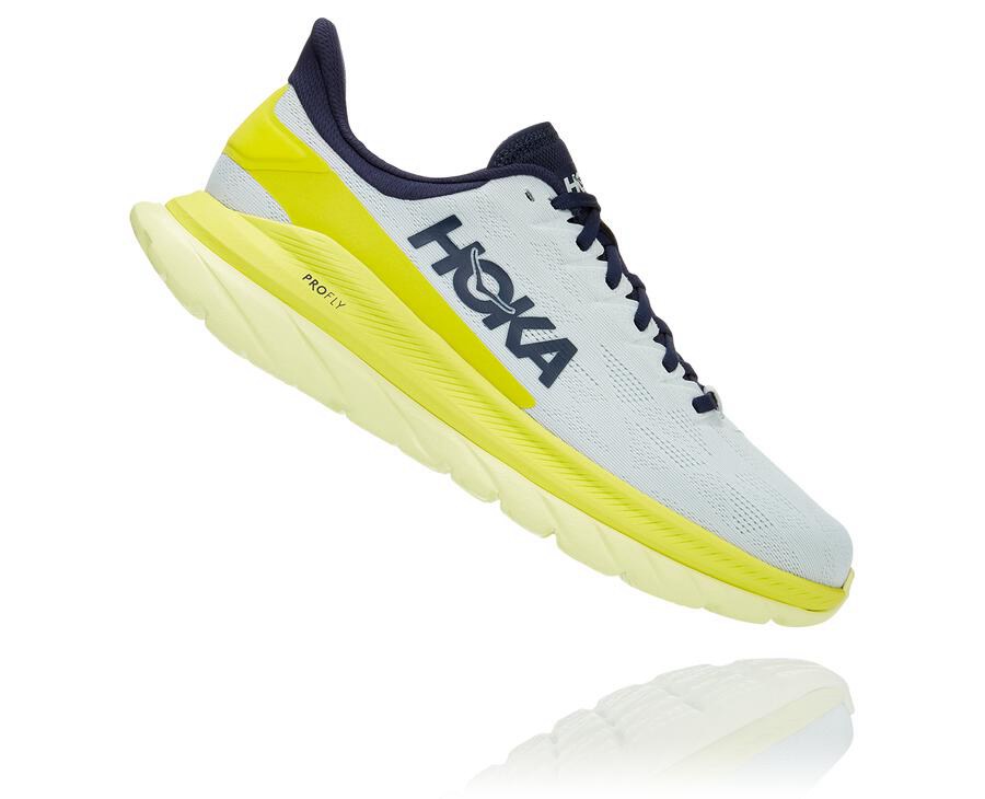 Hoka One One Tenisky Panske Biele - Mach 4 - 53017-AFIO